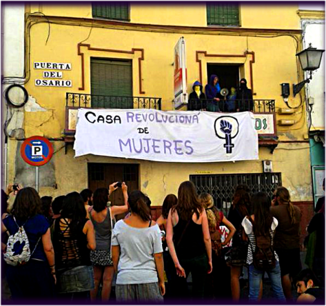 feminist occupation in Sevilla.